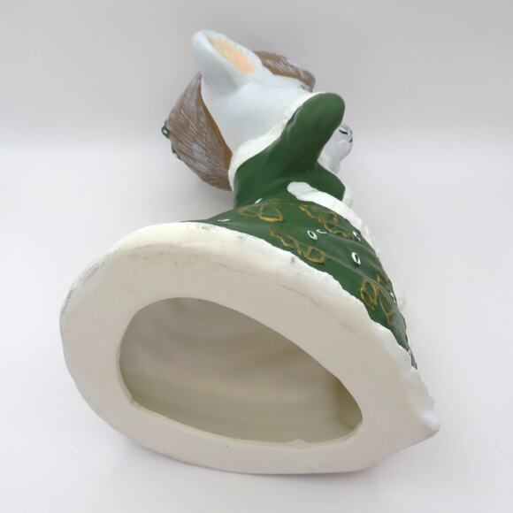 Vintage Hand Painted Ceramic Christmas Mouse Figurine Mrs. Claus Merry Xmas 8.5″ - Picture 9 of 10